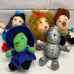 Wizard of oz vintage 5 piece mini plush set